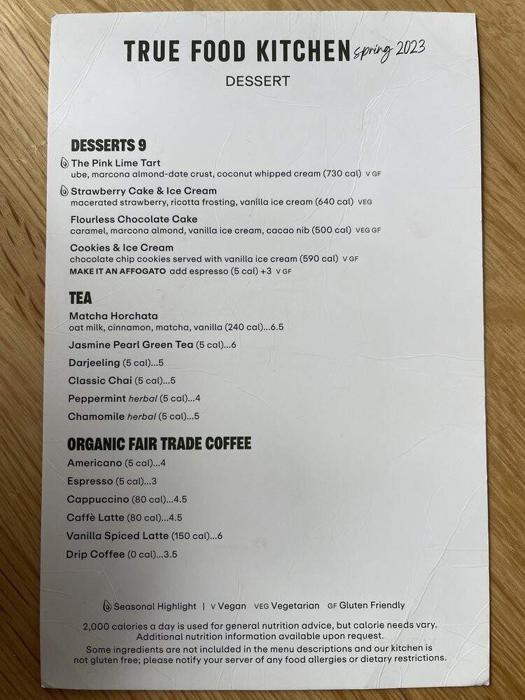 True Food Kitchen - King of Prussia, PA menu_pic