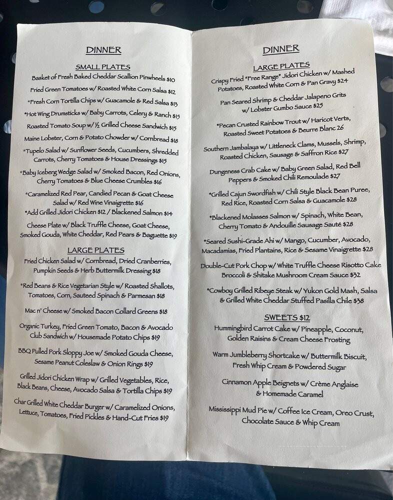 Tupelo Junction Cafe - Newport Beach, CA menu_pic
