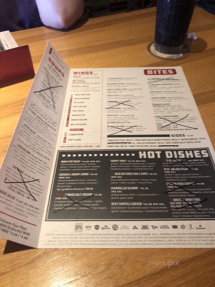 Twin Peaks - Southgate, MI menu_pic