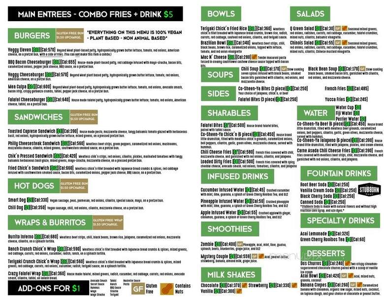Veggy Street - Las Vegas, NV menu_pic