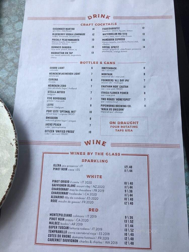 Village Social - Rye, NY menu_pic