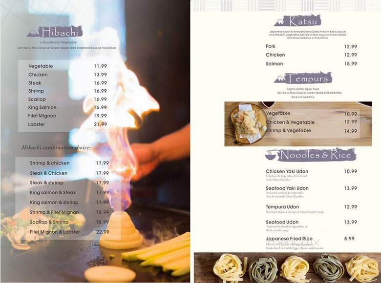 Volcano - Jacksonville, FL menu_pic
