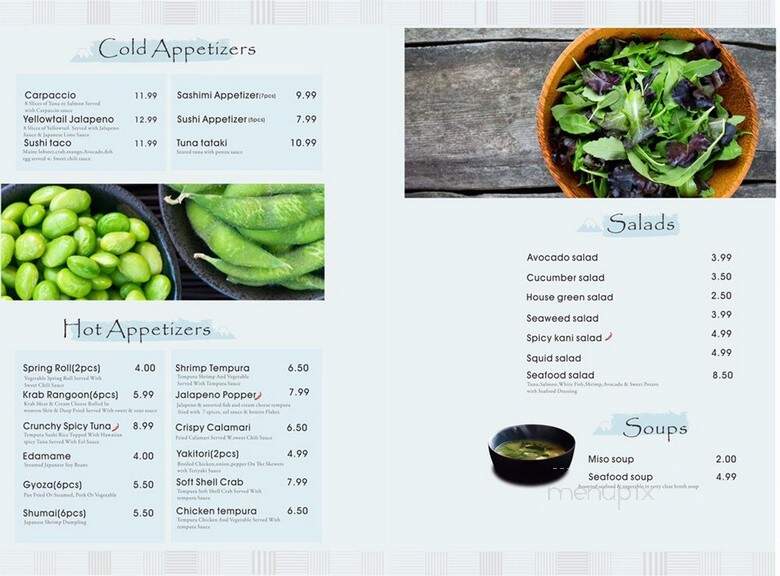 Volcano - Jacksonville, FL menu_pic