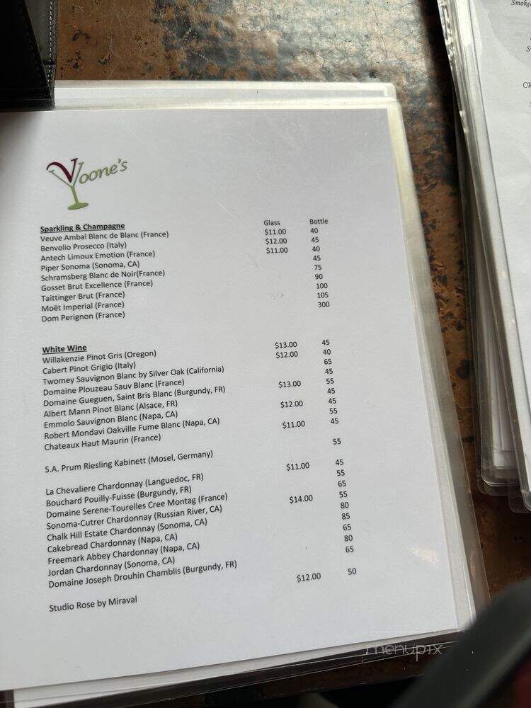 Vyoone - New Orleans, LA menu_pic