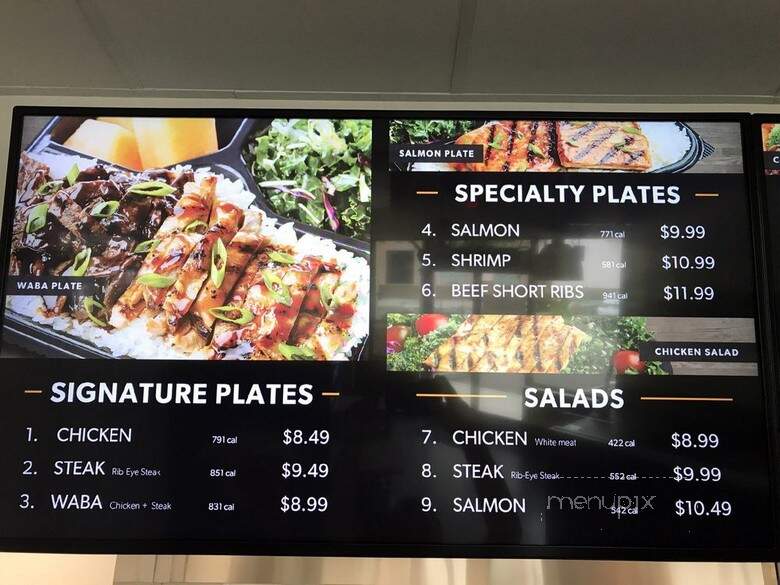 WaBa Grill - Oxnard, CA menu_pic