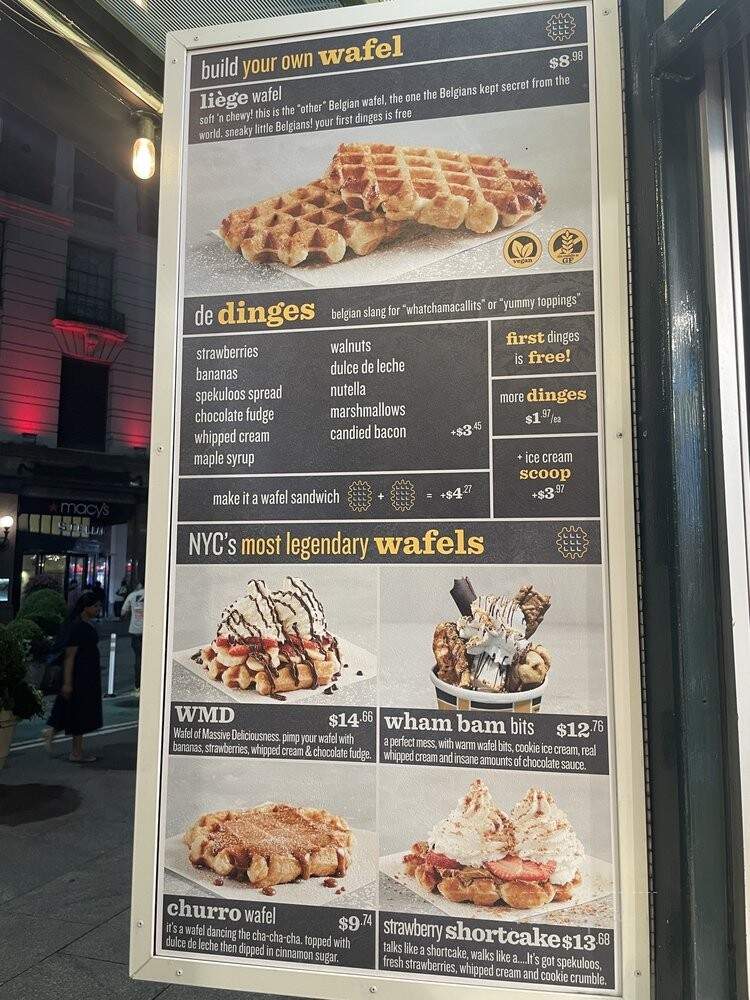 Waffle & Dinges - New York, NY menu_pic
