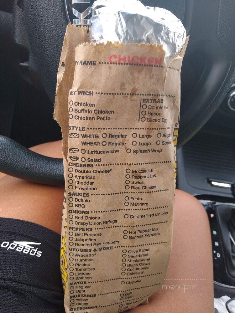 Which Wich Superior Sandwiches - Concord, NC menu_pic