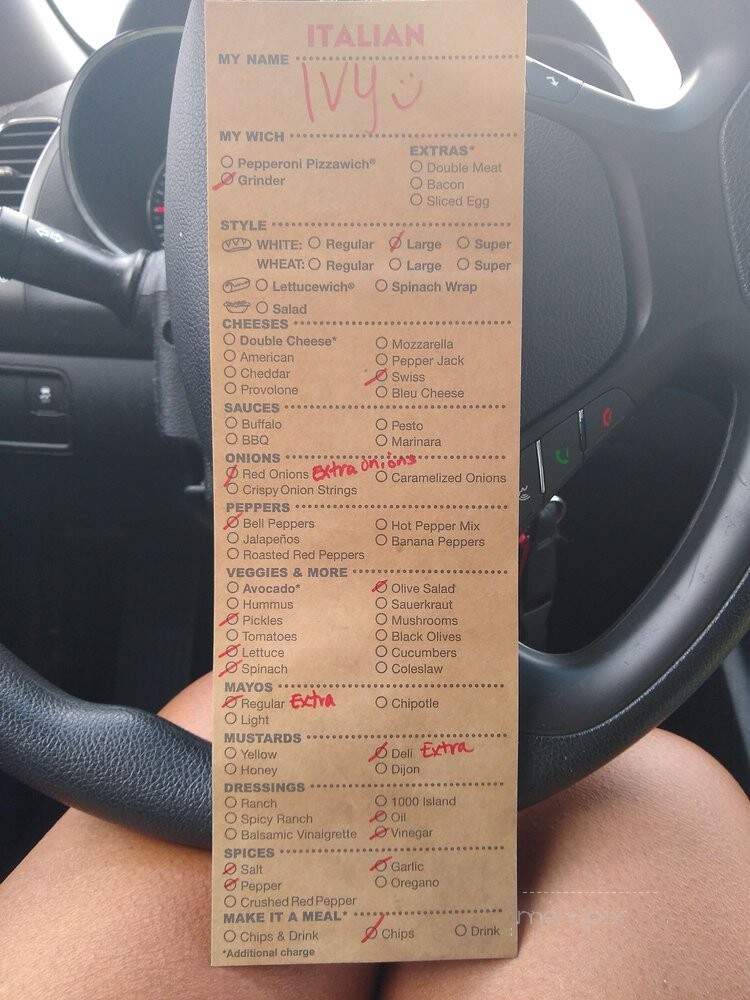 Which Wich Superior Sandwiches - Concord, NC menu_pic