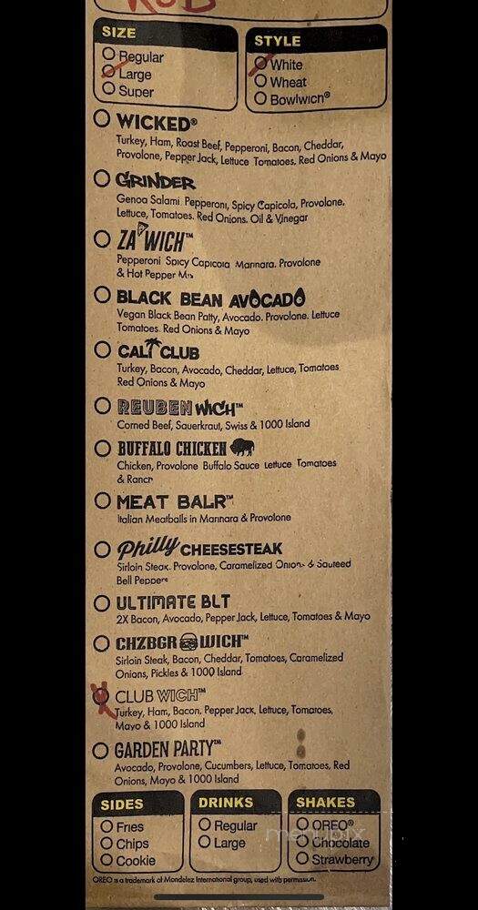 Which Wich Superior Sandwiches - Louisville, KY menu_pic