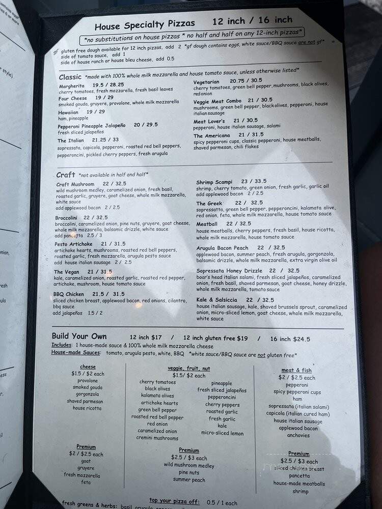Whitecaps Pizza - Kings Beach, CA menu_pic