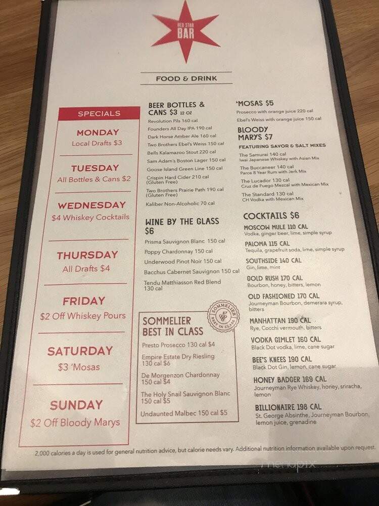 Whole Foods Red Star Bar - Chicago, IL menu_pic