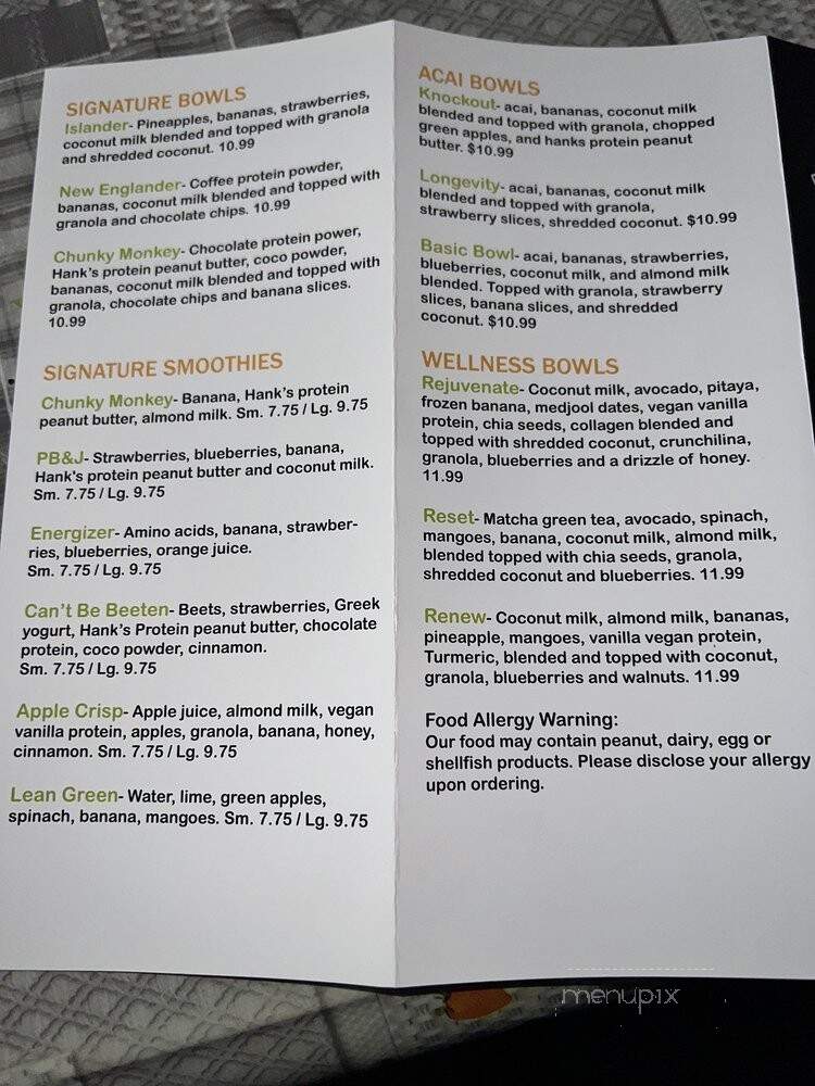 Wicked Fresh - Johnston, RI menu_pic