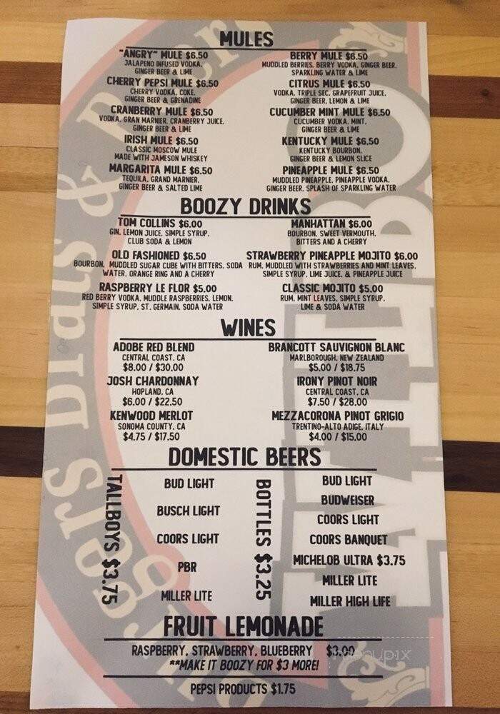 Wilbo Burgers, Brats & Beer - Cedar Falls, IA menu_pic