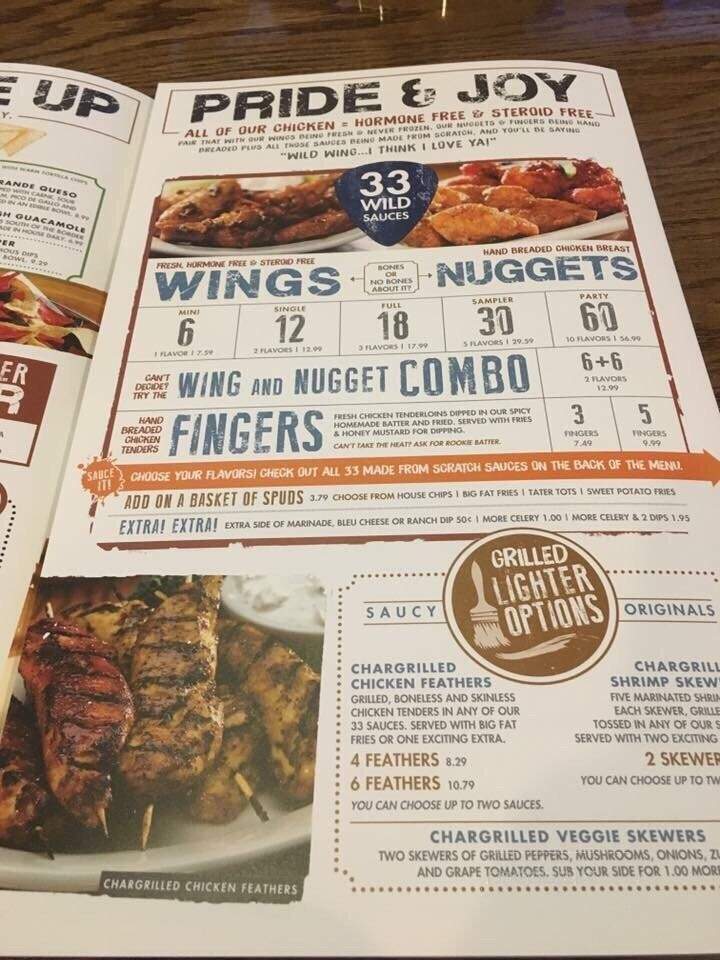 Wild Wing Cafe - McDonough, GA menu_pic