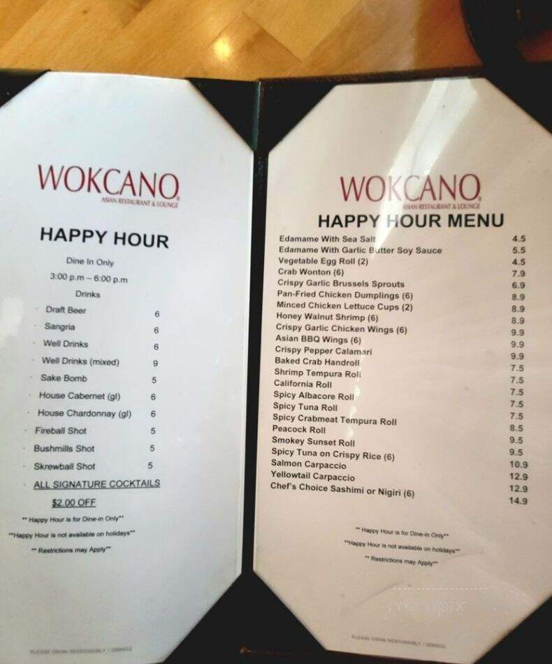 Wokcano - Culver City, CA menu_pic