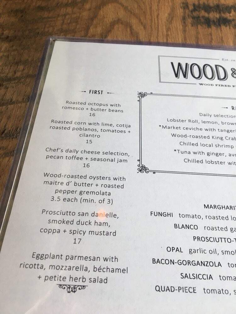 Wood & Grain - Mount Pleasant, SC menu_pic
