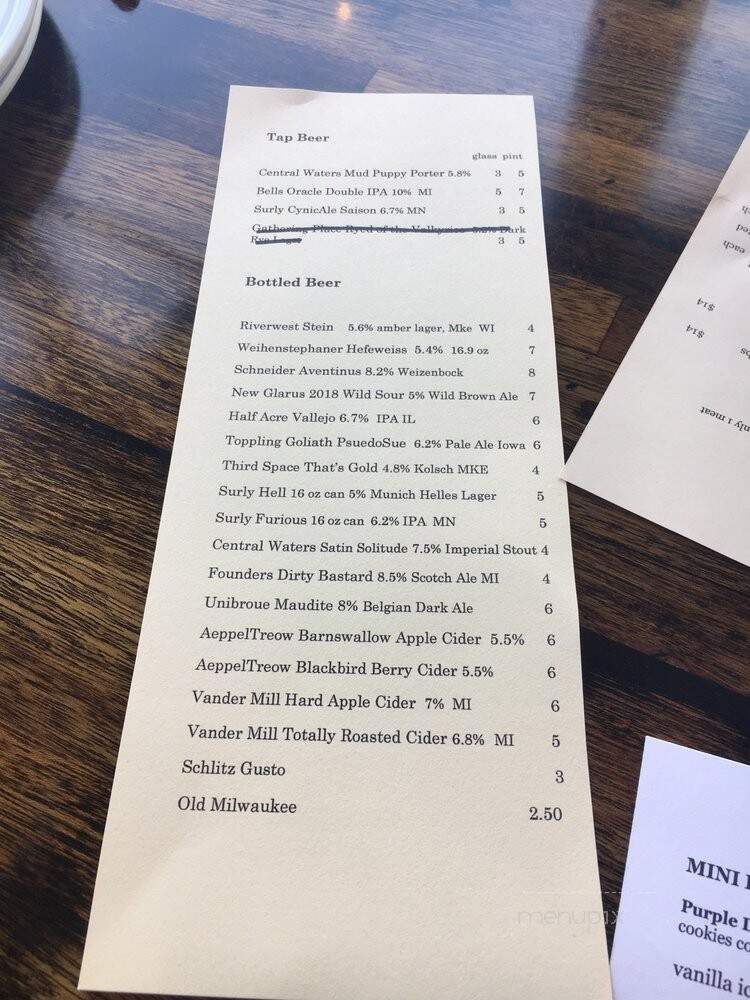 Wy'east Pizza - Milwaukee, WI menu_pic