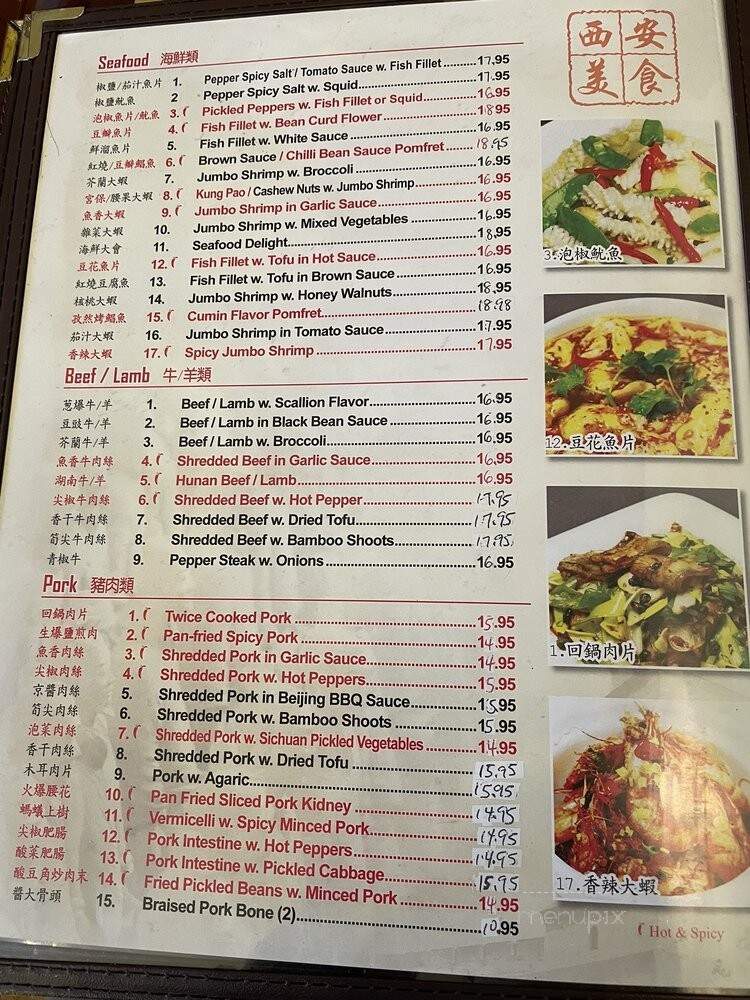 Xi'an Sizzling Woks - Philadelphia, PA menu_pic