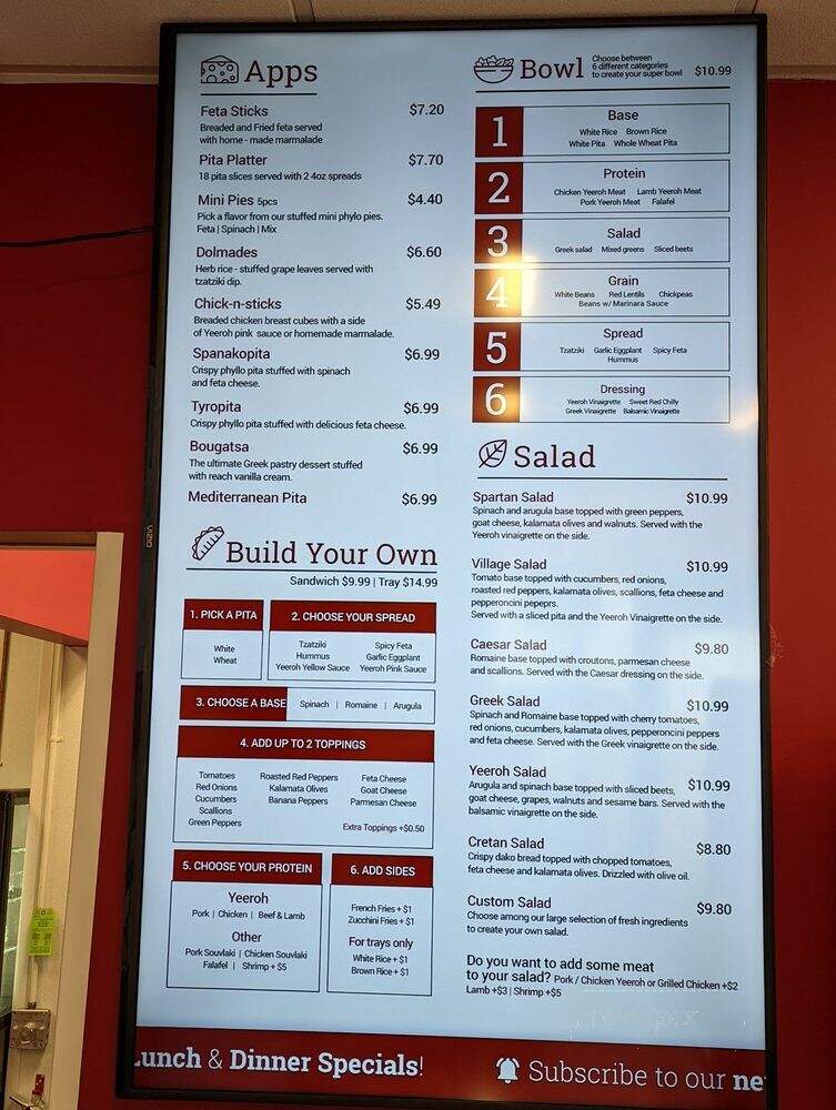 Yeeroh - Philadelphia, PA menu_pic