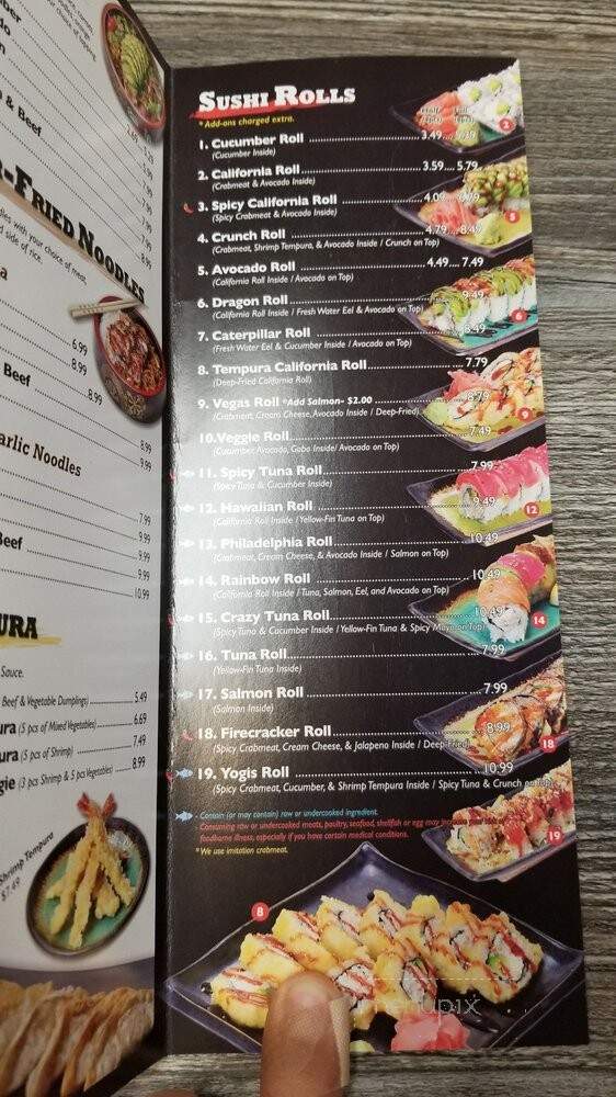 Yogis Grill Teriyaki & Roll - Yuma, AZ menu_pic