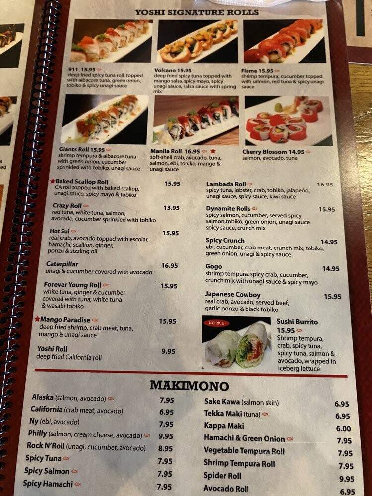 Yoshi Ramen and Sushi - Daly City, CA menu_pic