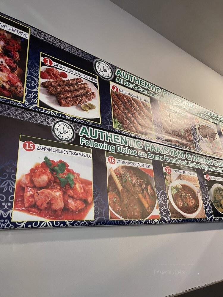 Zafran Kabab Palace - Harrisburg, NC menu_pic