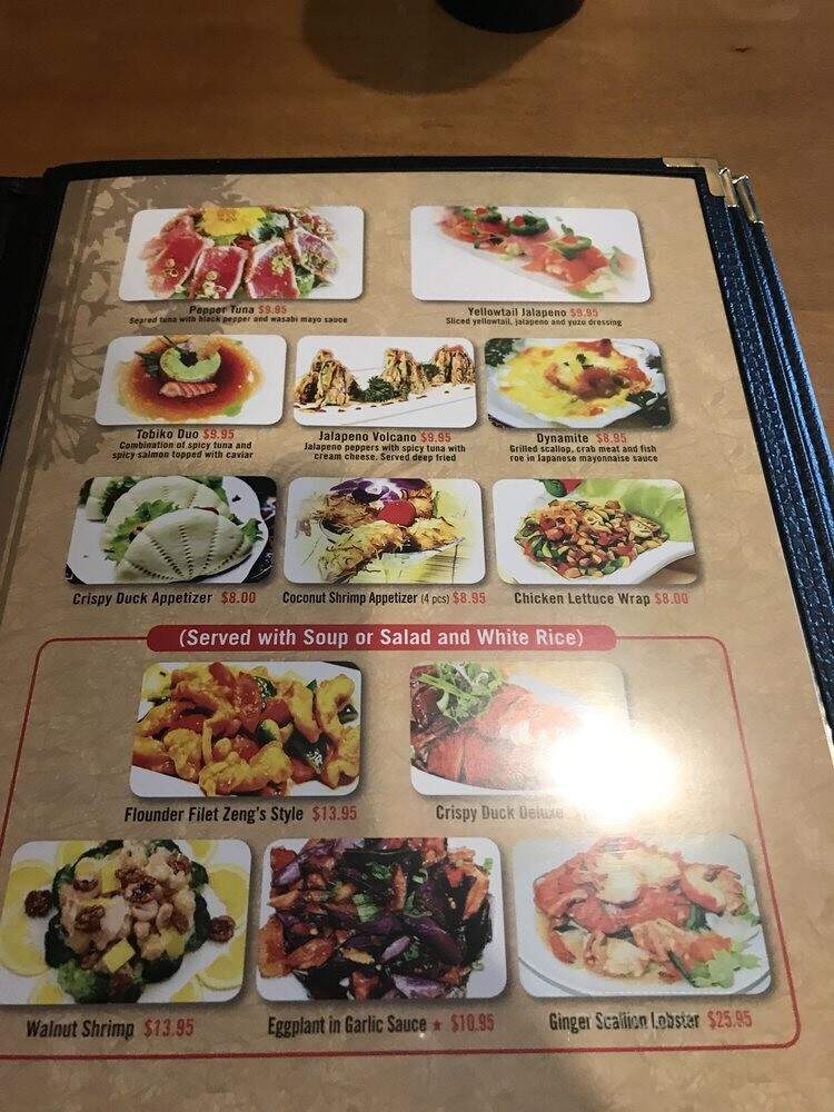 Zeng Sushi Asian Cuisine - Terre Haute, IN menu_pic