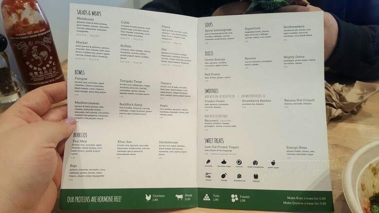 Freshii - Edmonton, AB menu_pic