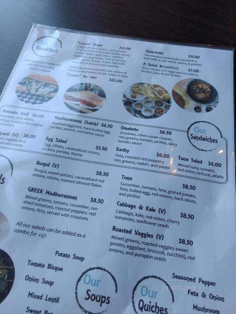 Cafe Louise BakeHouse - Vaughan, ON menu_pic