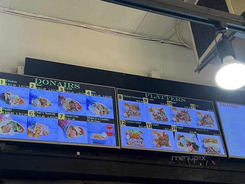 Fresh Donair - Vancouver, BC menu_pic