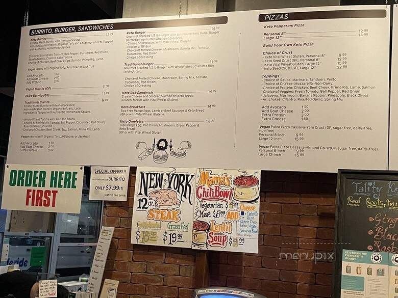 Caveman Cafe - Vancouver, BC menu_pic