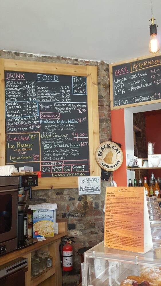 Black Cat Espresso Bar - Toronto, ON menu_pic