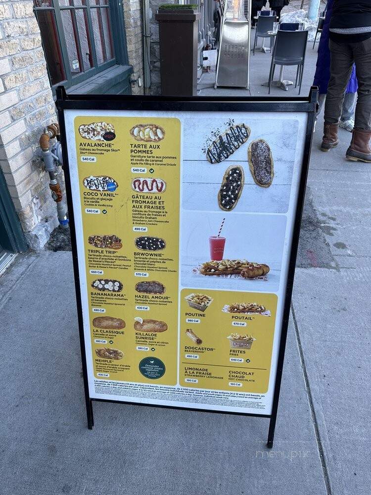 Queue de castor - Quebec City, QC menu_pic