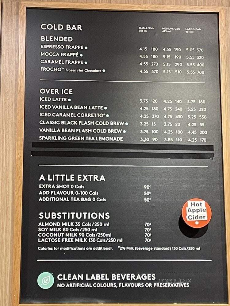 Second Cup - Toronto, ON menu_pic