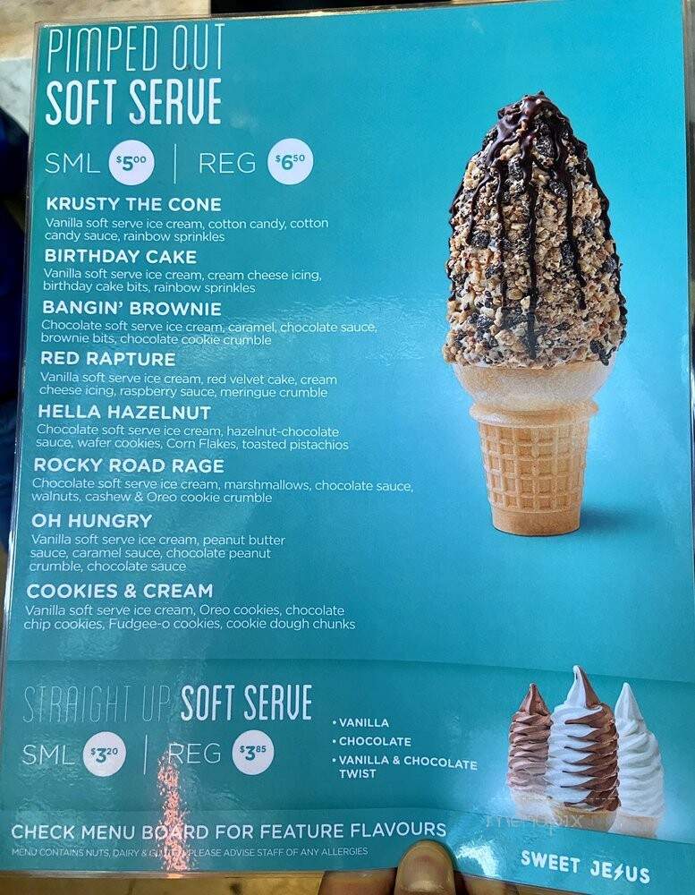 Sweet Jesus - Toronto, ON menu_pic