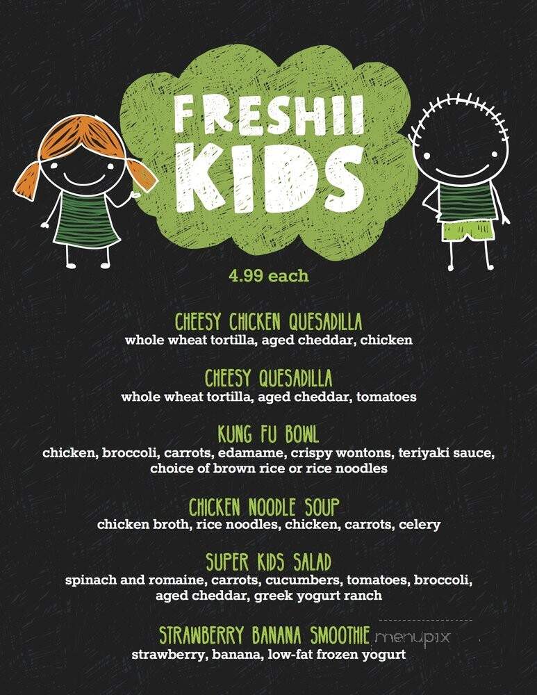 Freshii - Edmonton, AB menu_pic