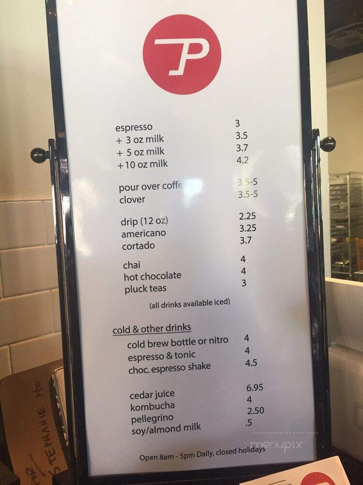Propeller Coffee - Toronto, ON menu_pic