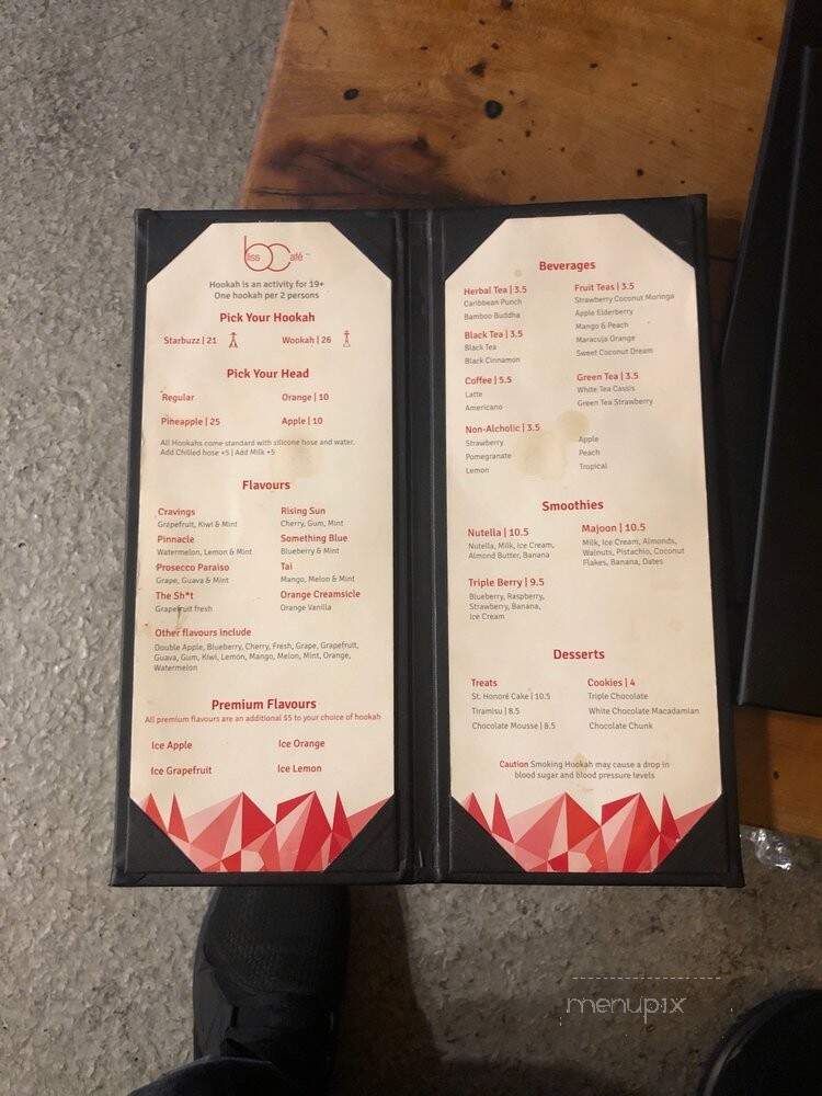 Bliss Cafe - Burnaby, BC menu_pic