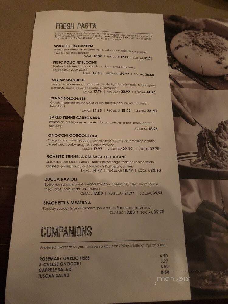 Scaddabush Italian Kitchen & Bar - Missisauga, ON menu_pic