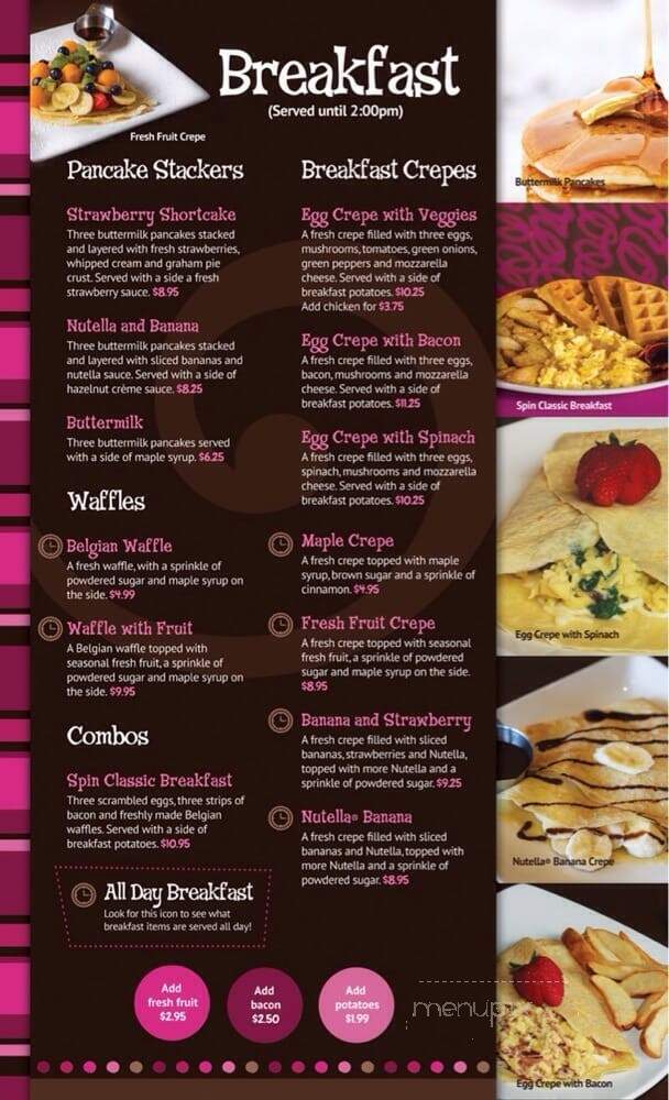 Spin Dessert Cafe Vaughan - Vaughan, ON menu_pic