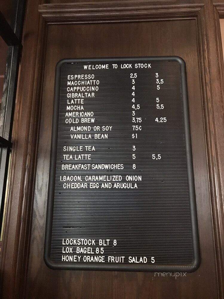 Lock Stock Coffee - Edmonton, AB menu_pic