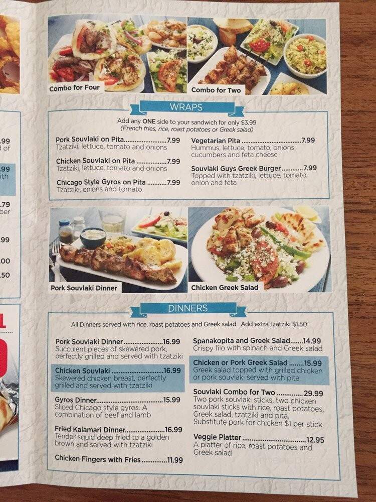 Souvlaki Guys - Toronto, ON menu_pic