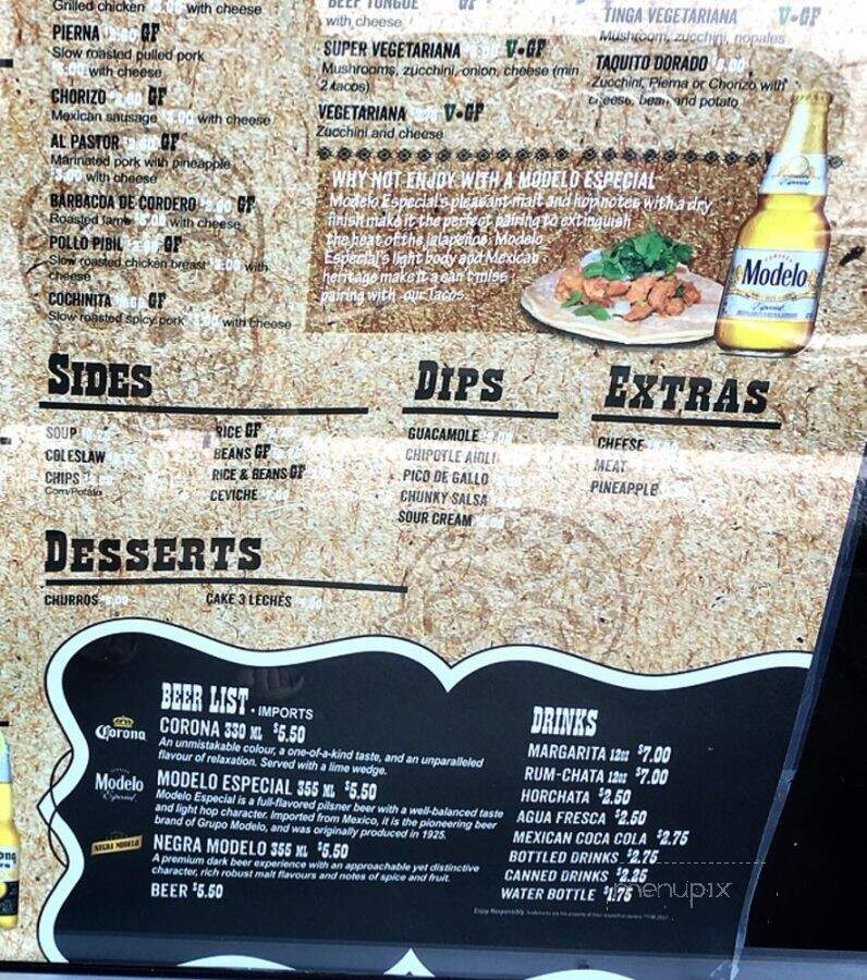 Sal y Limon - Vancouver, BC menu_pic