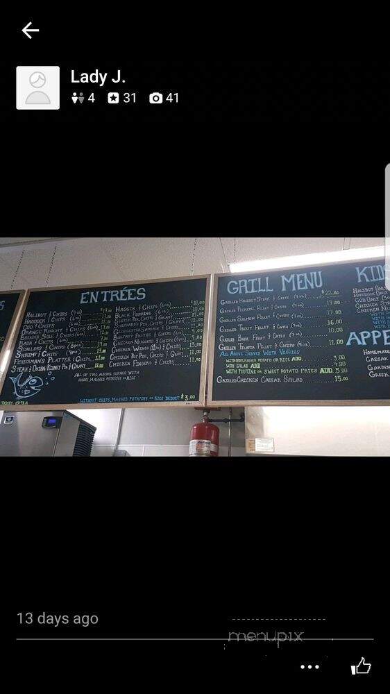 Heritage Fish & Chips - Caledon, ON menu_pic
