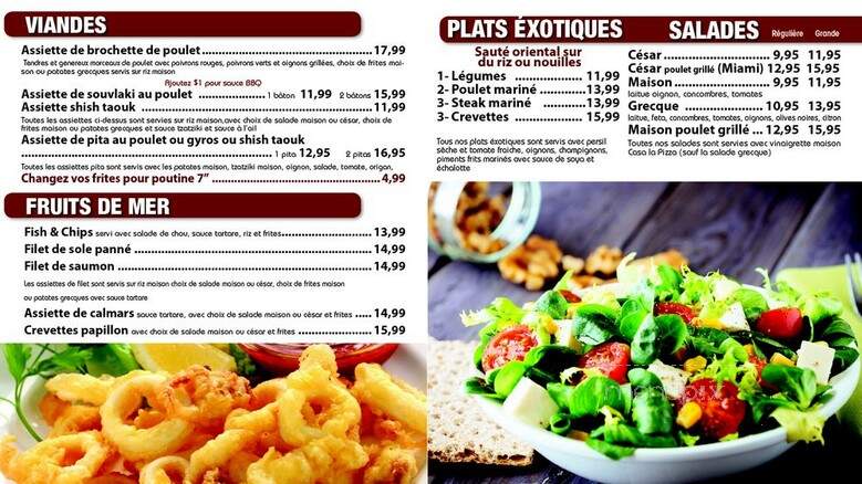 Casa la Pizza - Beloeil, QC menu_pic