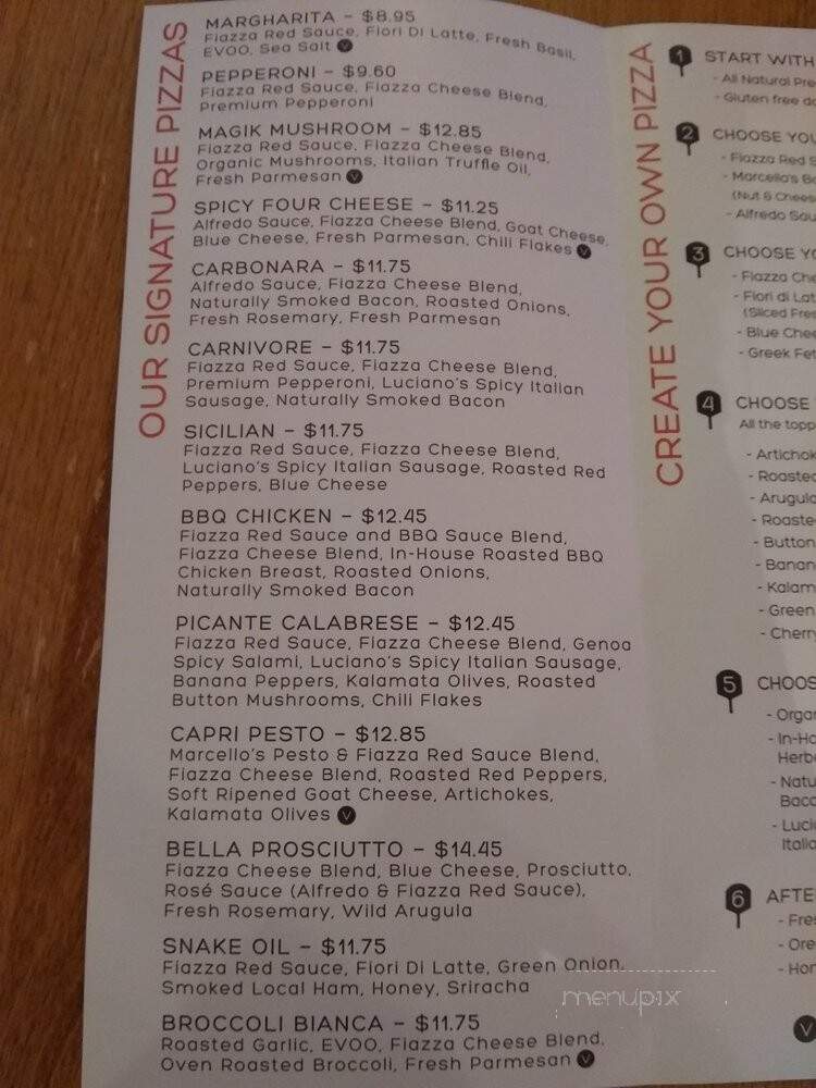 Fiazza Fresh Fired - Ottawa, ON menu_pic