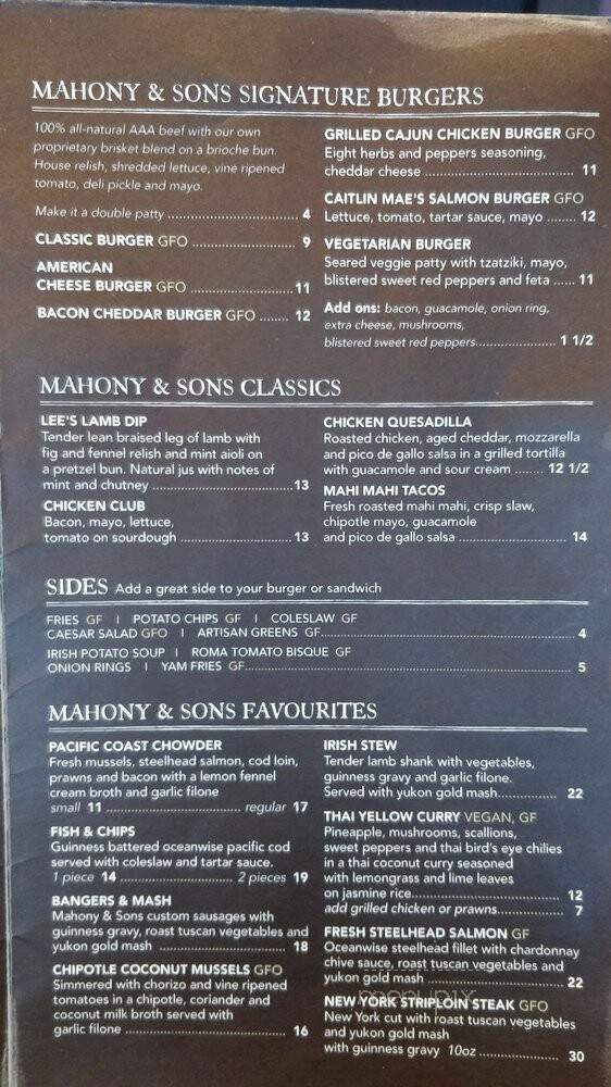 Mahony & Sons - Vancouver, BC