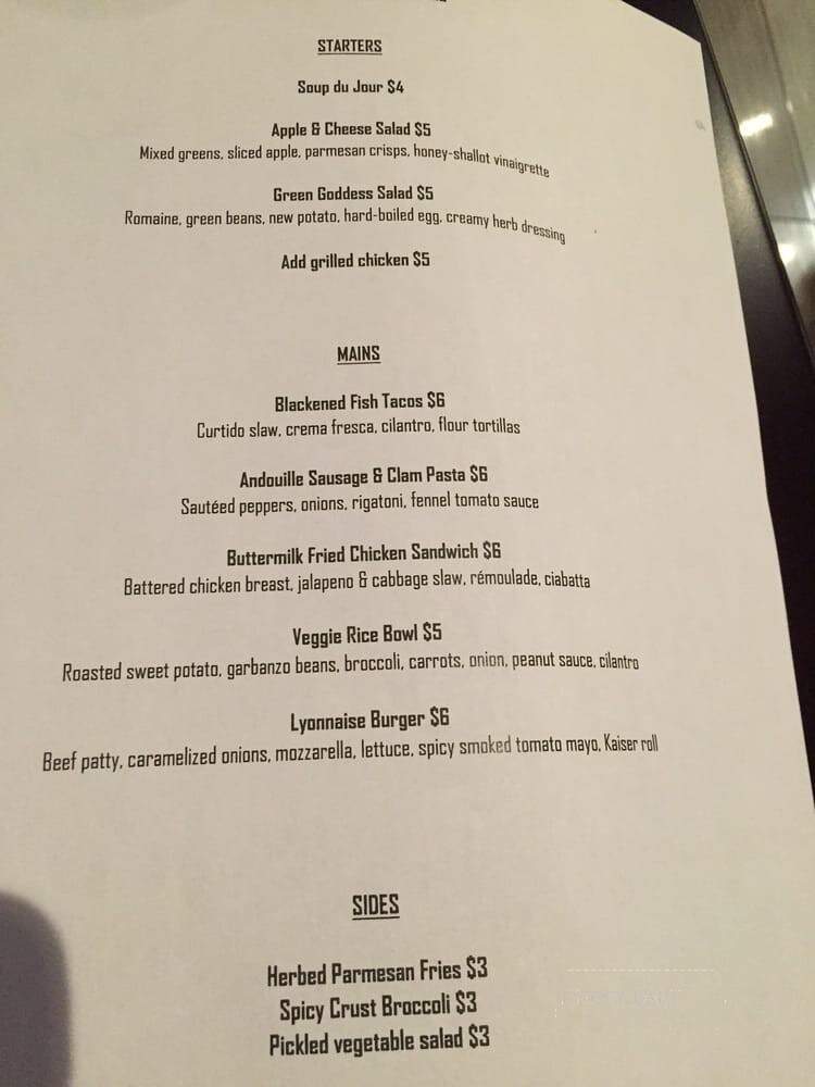 Eatery101 at St. Clair College - Windsor, ON menu_pic