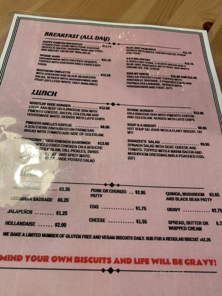 Bitchin' Biscuit - Victoria, BC menu_pic