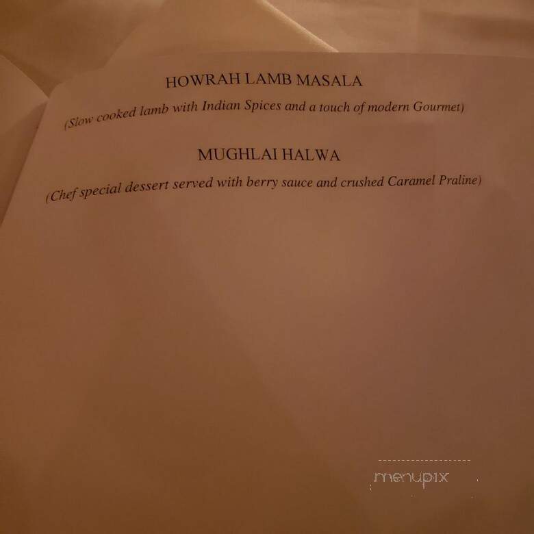 Indian Street Food Company - Toronto, ON menu_pic